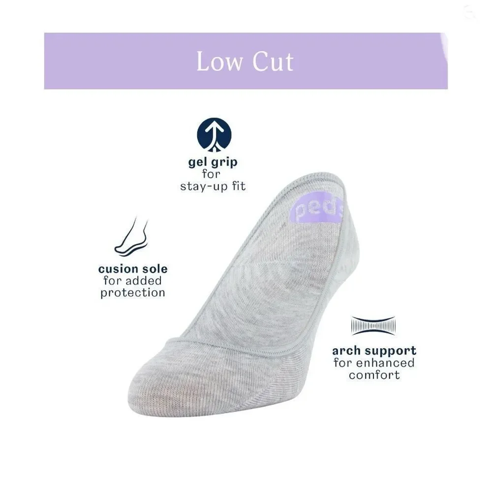 Women’s PEDS Low Cut Cushion Liner Socks 2, 6-Packs Size 8-12